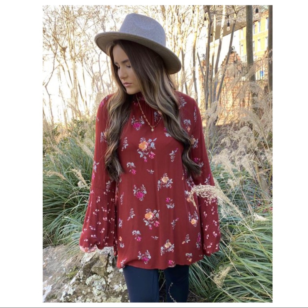 FREE PEOPLE BOHO FLOWY MINI TUNIC BOHEMIAN PRINT DRESS A3C - Picture 10 of 16